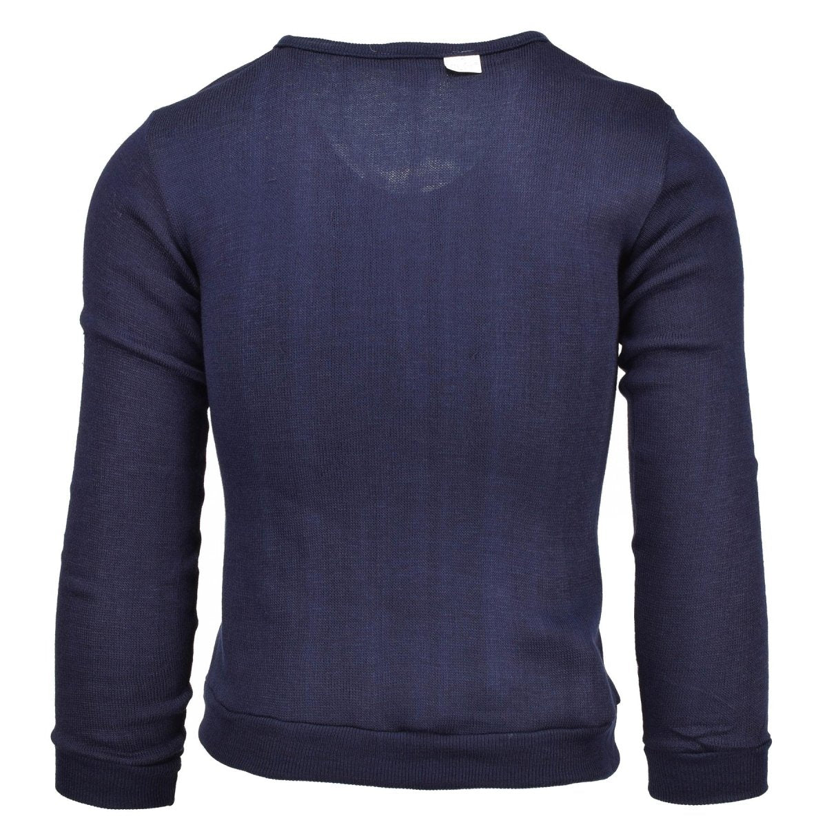 Guida scuola militare francese Blue Jersey Army Sweatshirt V-Neck