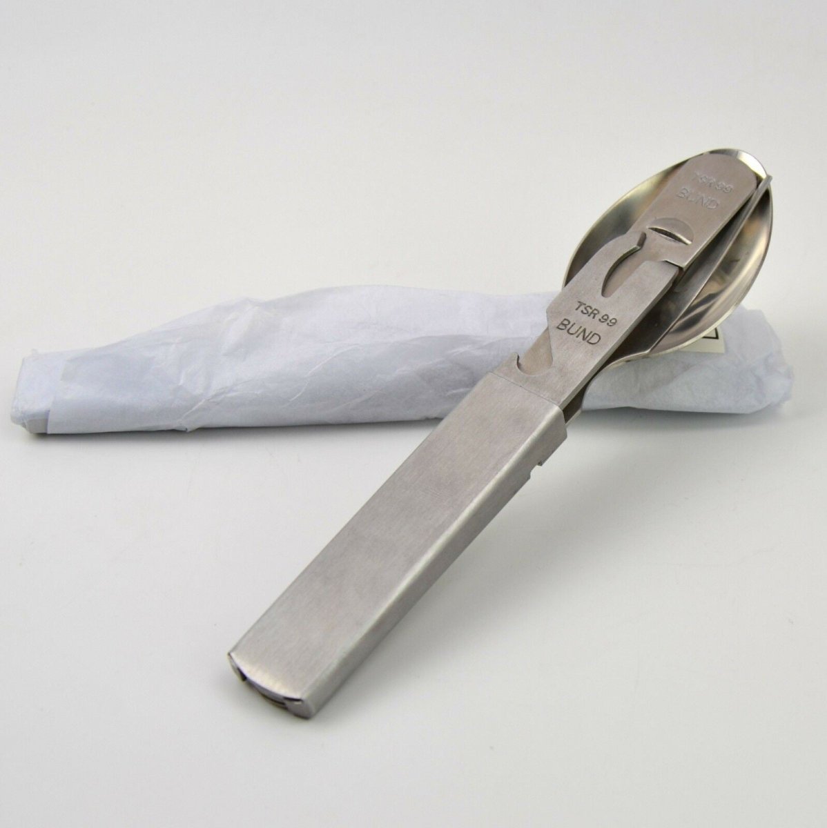 Set di posate dell'esercito tedesco autentico per le posate per mangiare nuove posate multitool Nuovi