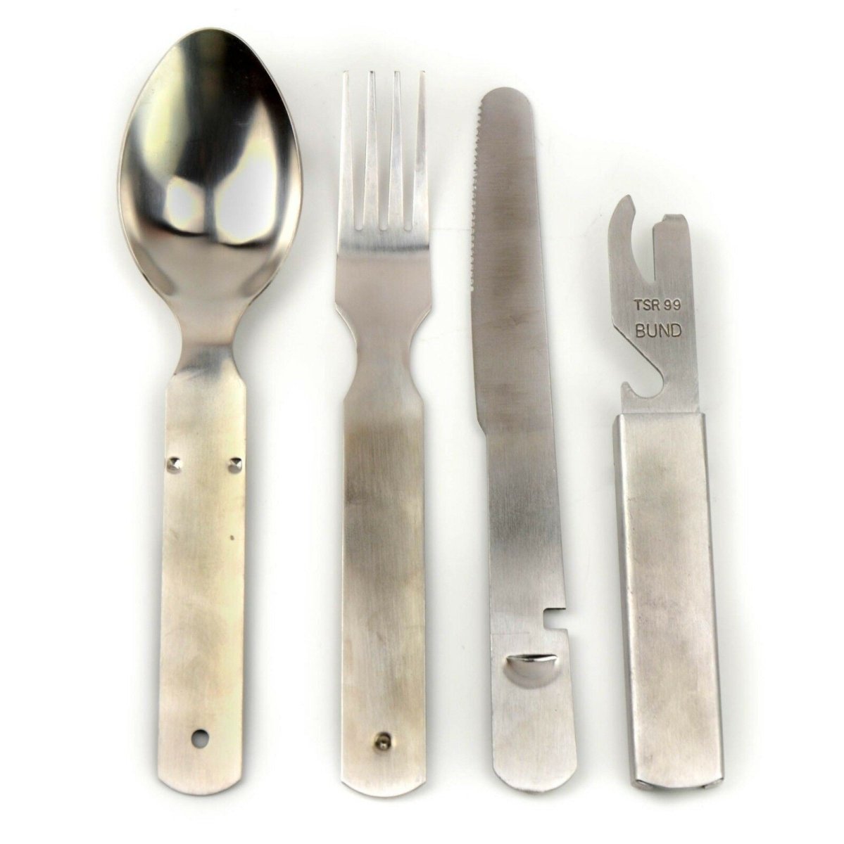 Set di posate dell'esercito tedesco autentico per le posate per mangiare nuove posate multitool Nuovi