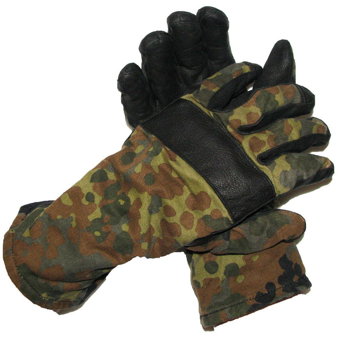 Guanti da combattimento mimetici flecktarn dell'esercito tedesco originali BW, edizione militare per tutti gli usi - GoMilitar