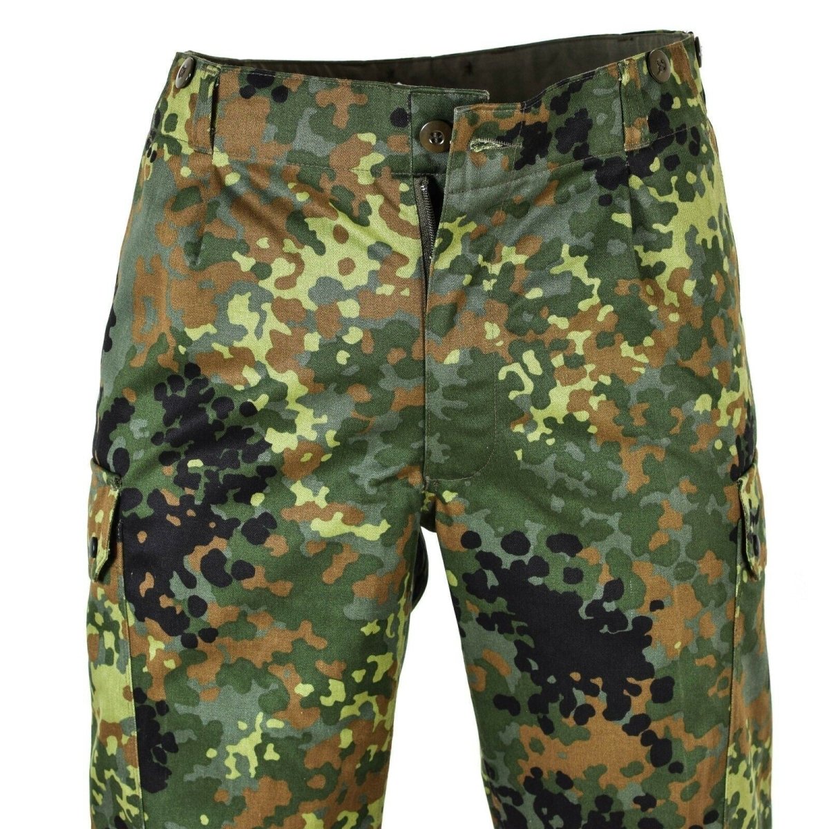 Genuino problema dell'esercito tedesco Flecktarn Pants Calco combattimento camo bw pantaloni nuovi