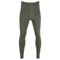 Pantaloni dell'esercito tedesco autentici lunghi Johns olive clima freddo biancheria intima Nuovo
