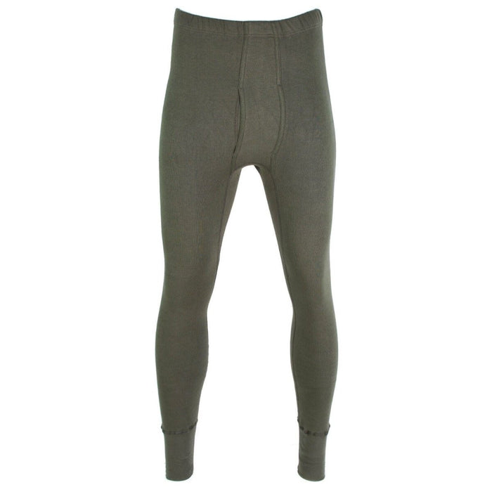 Autentici mutandoni lunghi dell'esercito tedesco per il freddo in OD Olive, mutande termiche per calore e comfort.