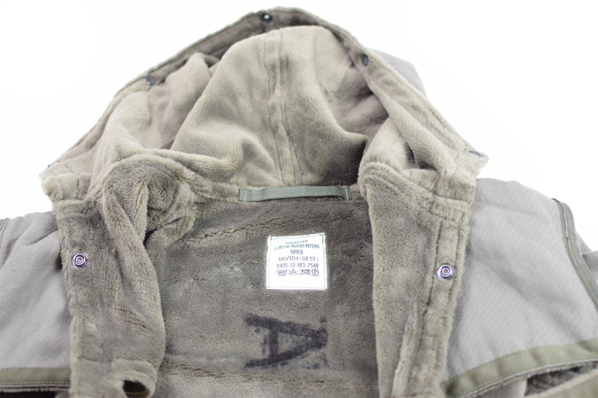 Guida vera armatura militare dell'esercito tedesco parka rivestimento lungo rivestimento invernale