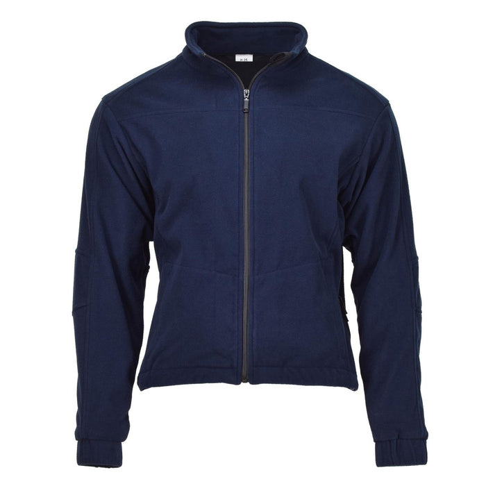 Giacca in pile blu autentica della polizia dell'esercito tedesco, maglione caldo per il freddo NUOVO - GoMilitar