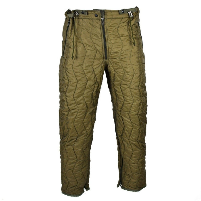 Pantaloni imbottiti trapuntati dell'esercito tedesco autentico scaldino interno invernale termico OD - GoMilitar