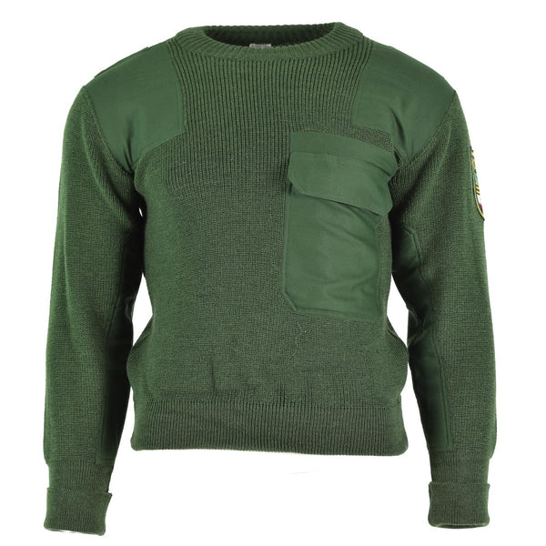 Genuine German army troops sweater green pullover military issue BDU jumper NEW - GoMilitar