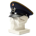 Genuino cappello della visiera dell'esercito tedesco. Forze aeree forze militari a punta di cappello luftware Nuovo
