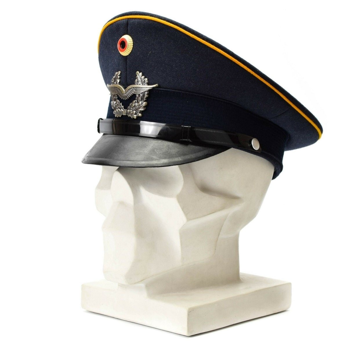Genuino cappello della visiera dell'esercito tedesco. Forze aeree forze militari a punta di cappello luftware Nuovo