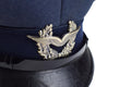 Genuino cappello della visiera dell'esercito tedesco. Forze aeree forze militari a punta di cappello luftware Nuovo