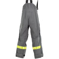Pantaloni di protezione grigi tedeschi autentici resistenti al calore aramide bavaglino e parentesi graffe