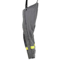 Pantaloni di protezione grigi tedeschi autentici resistenti al calore aramide bavaglino e parentesi graffe