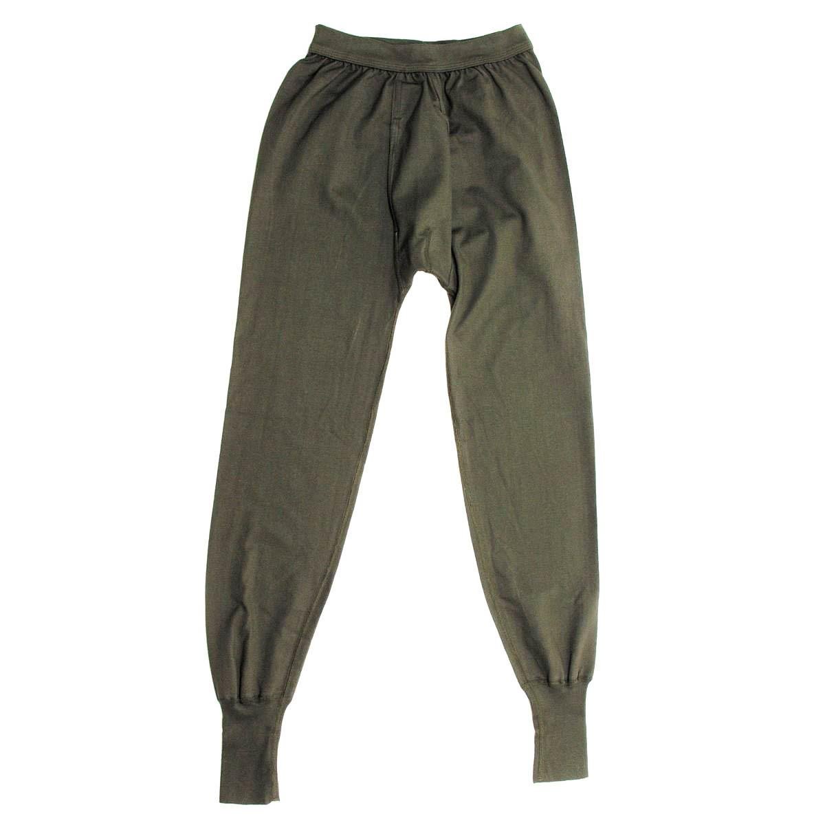 Autentici mutande termiche militari tedesche pantaloni invernali inverno in surplus di oliva nuovo