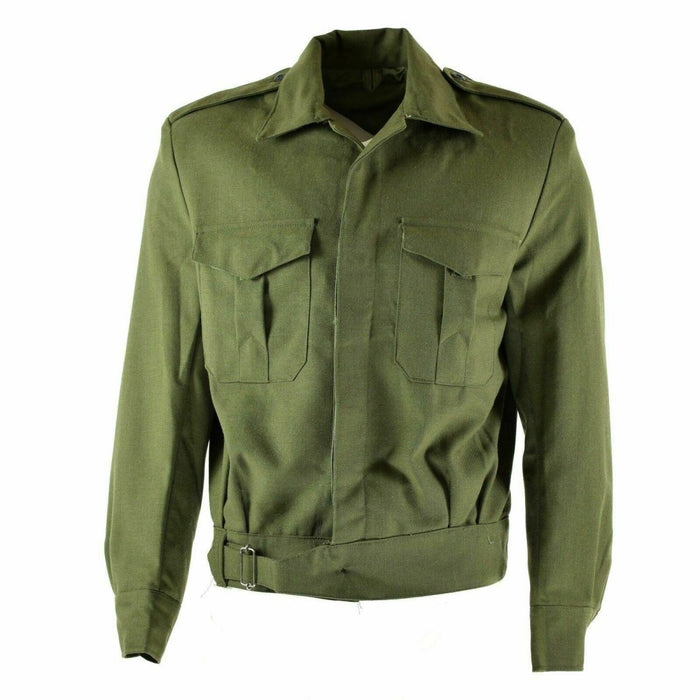 Giacca Field Ike autentica dell'esercito greco gabardine lana blaze militare kaki NOVITÀ - GoMilitar