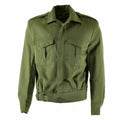Autentico campo dell'esercito greco Ike Giacca Gabardine Wool Blaze Olive Military Nuovo