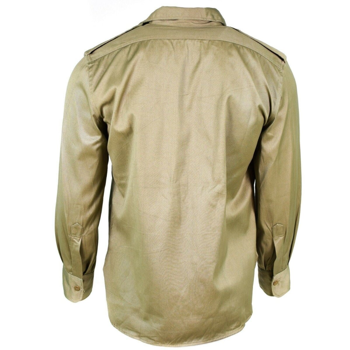 Guida camicia dell'esercito greco Fatica morta Stock Giacca militare Chino Khaki Nuova