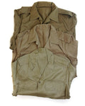 Guida camicia dell'esercito greco Fatica morta Stock Giacca militare Chino Khaki Nuova