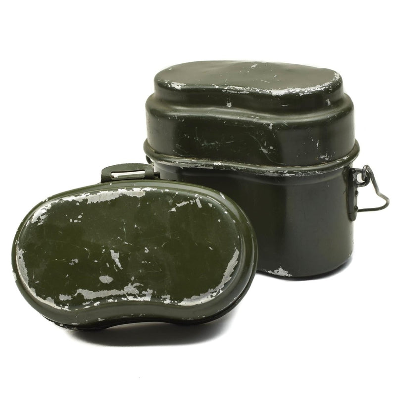 Genuine Hungarian Army mess kit. Aluminium military bowler pot 2pcs set - GoMilitar