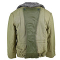 Giacca trapuntata dell'esercito ungherese genuino m65 collare pelliccia calda inverno parka calda nuovo