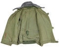 Giacca trapuntata dell'esercito ungherese genuino m65 collare pelliccia calda inverno parka calda nuovo
