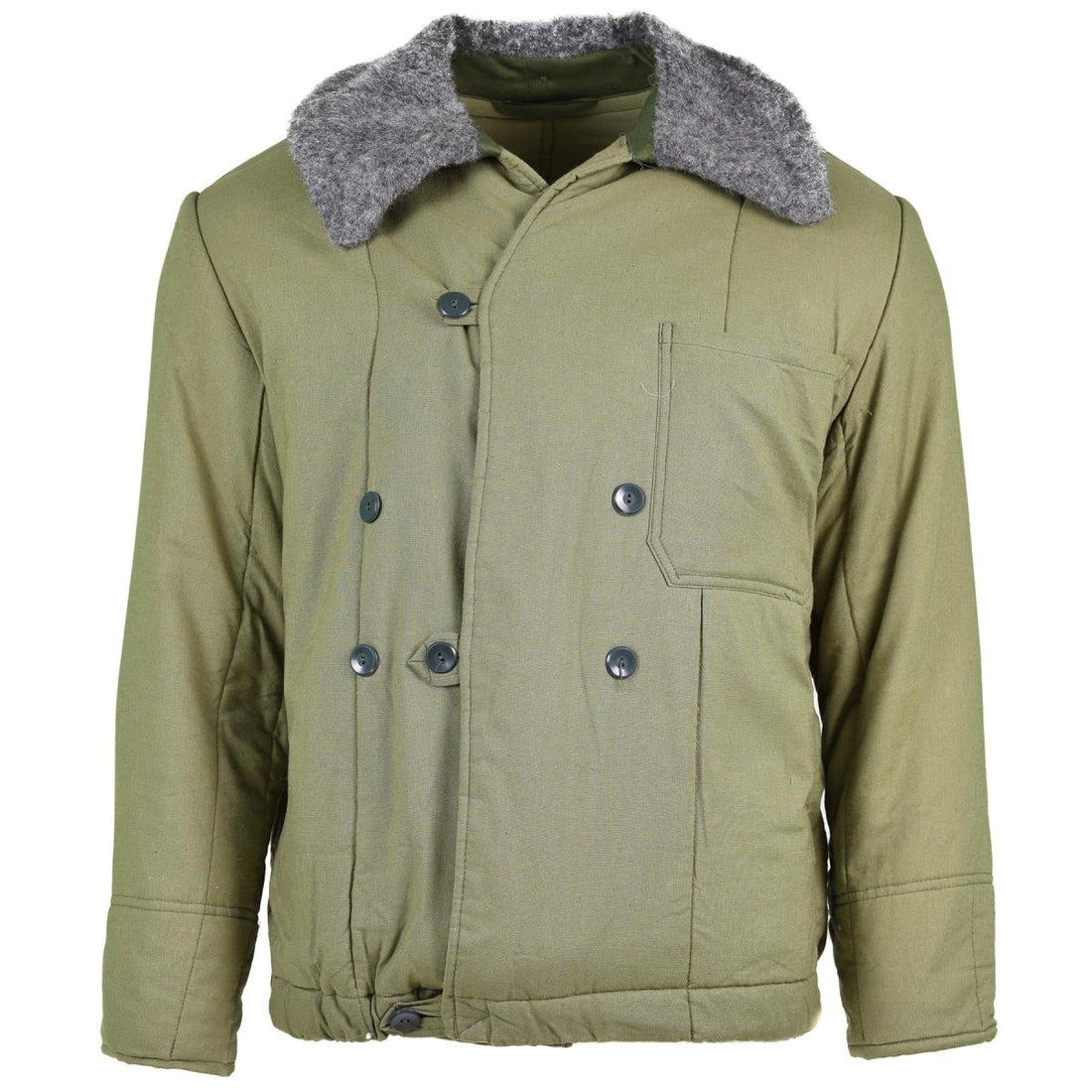 Giacca trapuntata dell'esercito ungherese genuino m65 collare pelliccia calda inverno parka calda nuovo