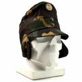 Cappello da campo militare del Cappuccio invernale mimetico ungherese con badge a colori NUOVO