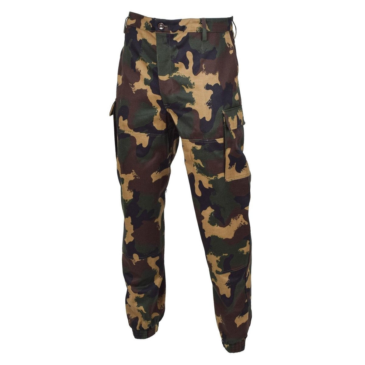 Guidi pantaloni da campo militare ungherese M1990 Woodland Camo ha rinforzato Nuovo