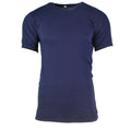 T-shirt blu scuro dell'esercito italiano autentico camicia di cotone blu maniche corte nuovi