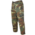 Pantaloni dell'esercito italiano autentici Combatti NATO Cotone Woodland Cimeflage Field Calcors