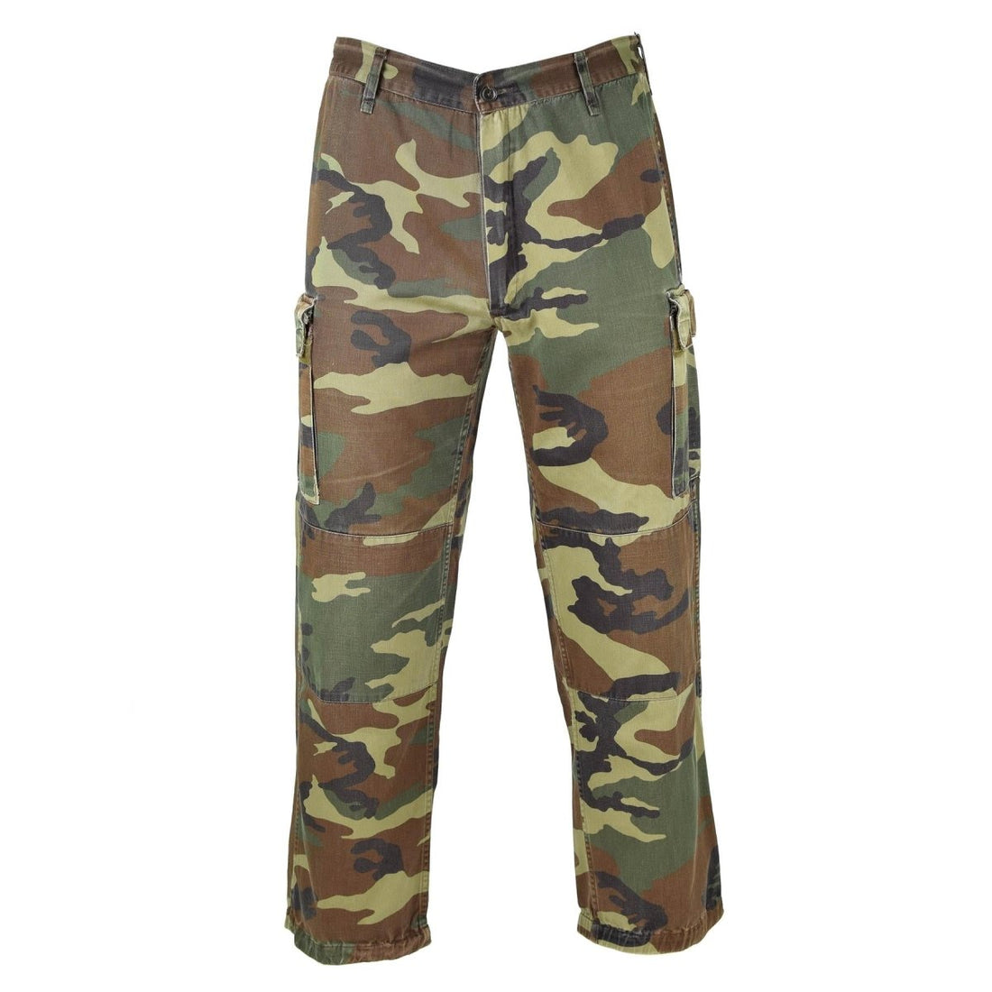 Pantaloni dell'esercito italiano autentici Combatti NATO Cotone Woodland Cimeflage Field Calcors