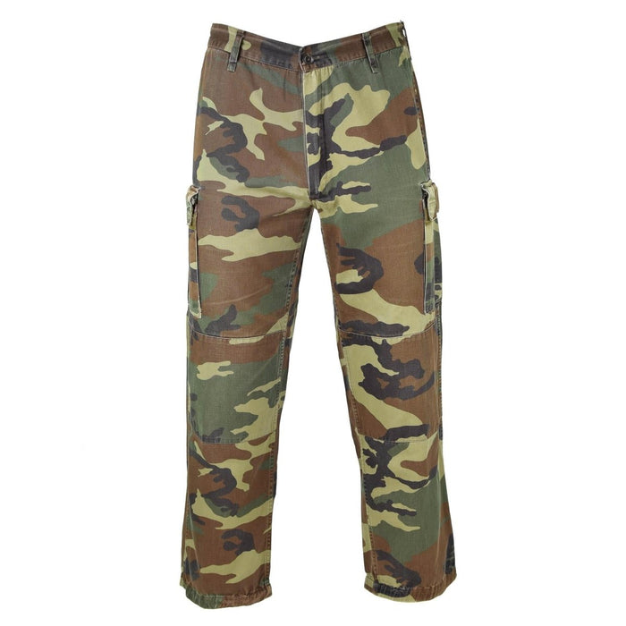 Pantaloni dell'esercito italiano autentico NATO da combattimento in cotone bosco Pantaloni da campo mimetici - GoMilitar