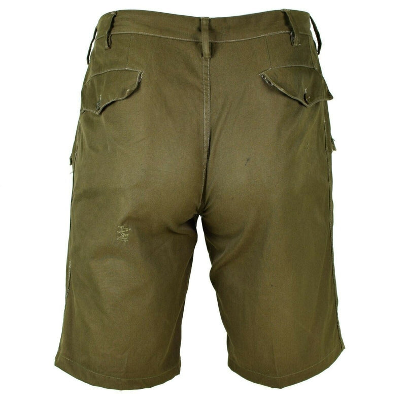 Genuine Italian army shorts Khaki Chino Military field bermuda vintage BDU - GoMilitar
