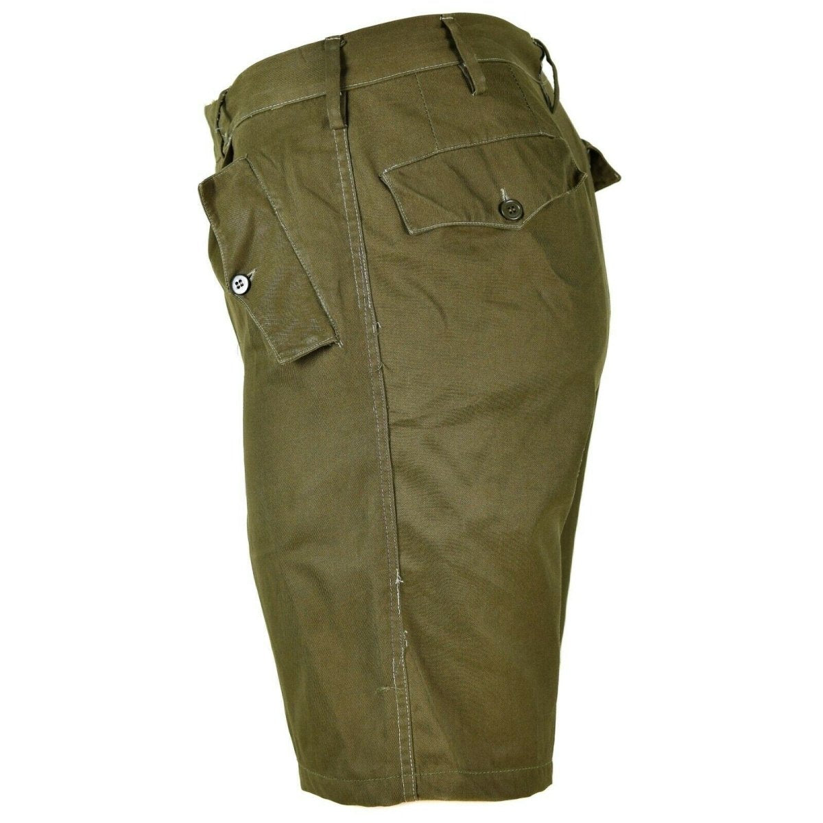 Pantaloncini genuini dell'esercito italiano Khaki Chino Bermuda da campo militare vintage BDU