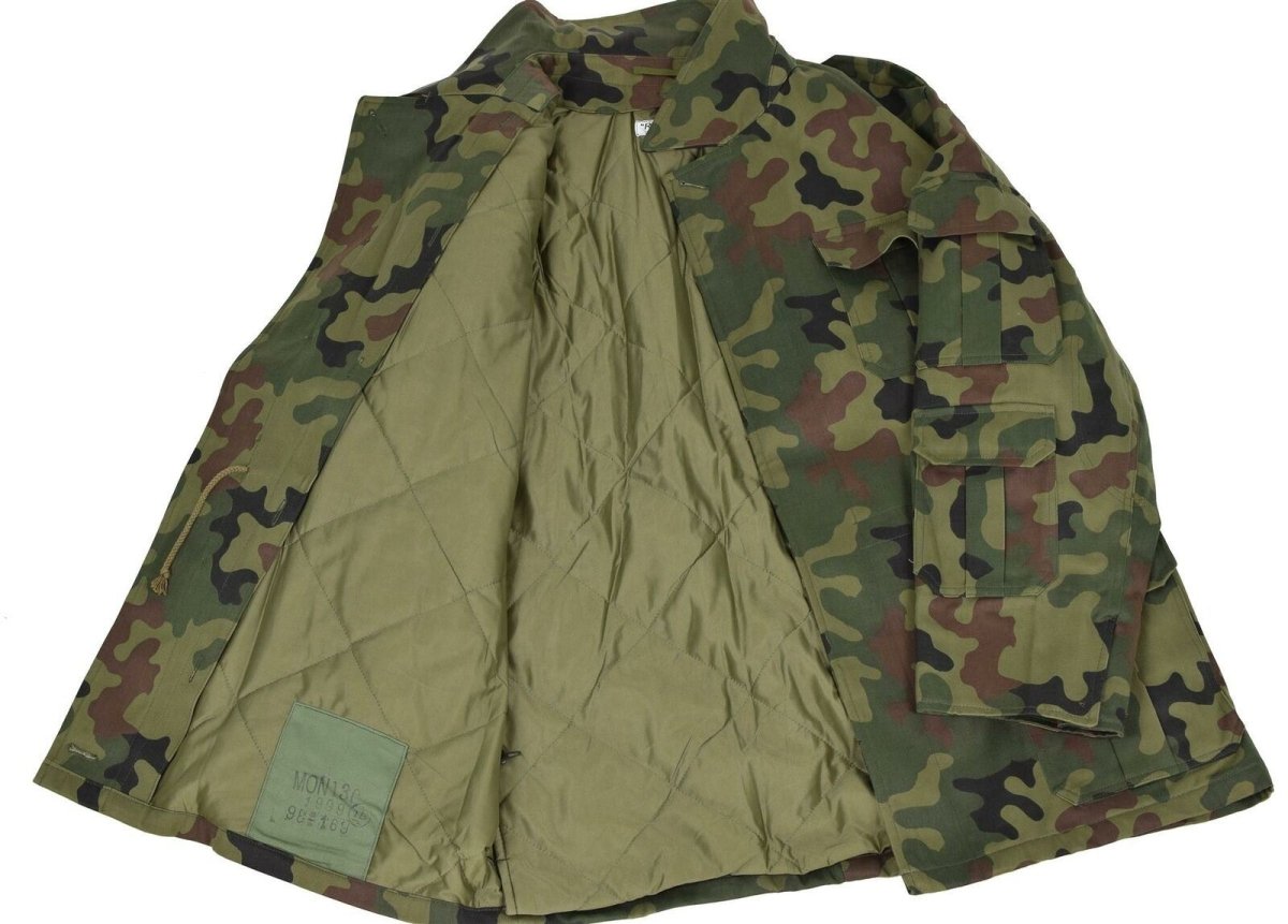Arguino esercito polacco parka pantera camo camione militare combattimento bdu surplus nuovo