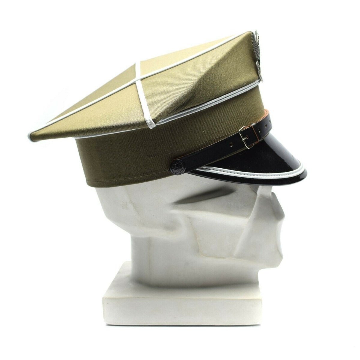 Guido cappello da visiera militare polacco Polonia Ufficiale dell'esercito Picco del picco Eagle Cockade Nuovo