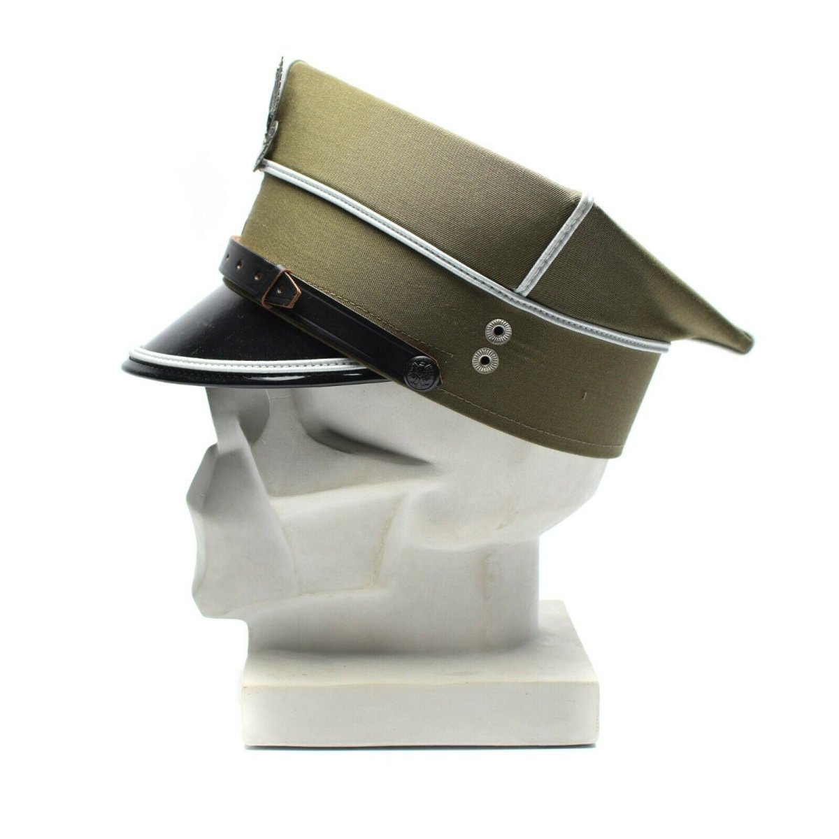 Guido cappello da visiera militare polacco Polonia Ufficiale dell'esercito Picco del picco Eagle Cockade Nuovo