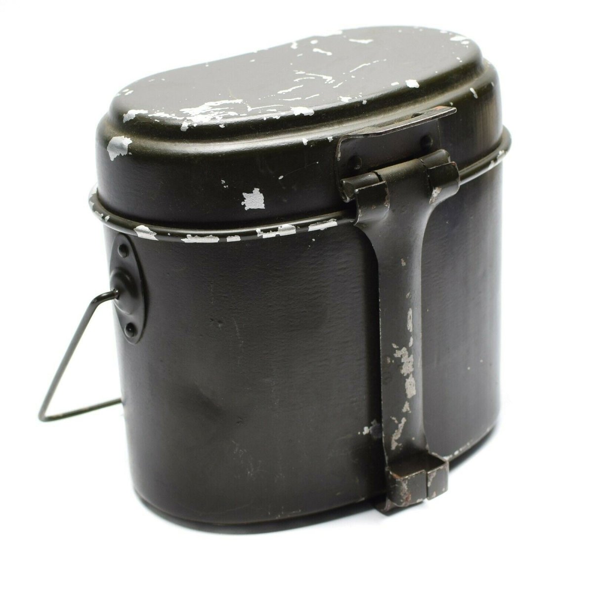 Guido kit di pasticcio dell'esercito rumeno. Pentola di bowler militare in alluminio