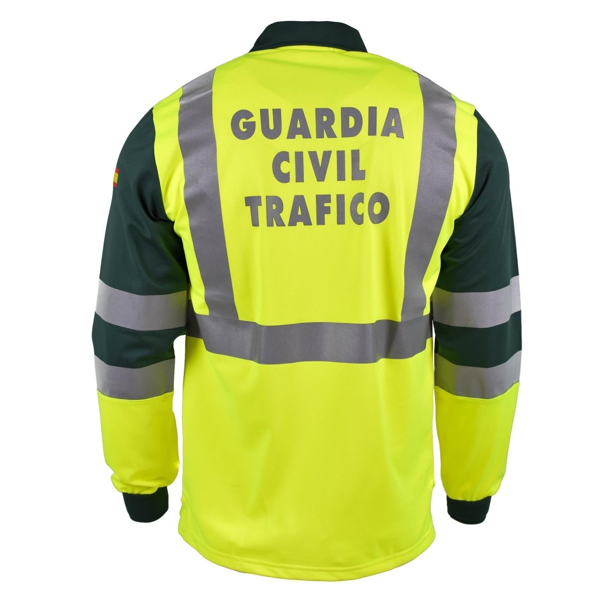 Autentica polo a maniche lunghe spagnola giacca riflettente di guardia civile gialla nuova