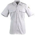 Autentica camicia di polizia spagnola grigio a maniche corte militari Nuovi
