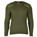 Genuino maglione dell'esercito britannico Pullover Commando Green Olive Wool Men Jumper