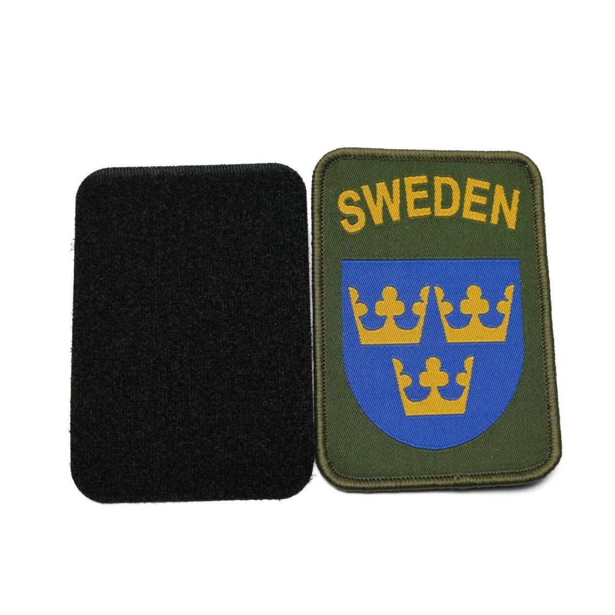 Autentico ciclo di abbigliamento per patch dell'esercito Svezia e cappuccio militari in Svezia tre corone