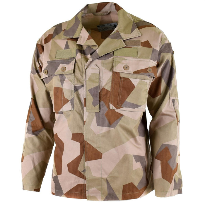 Giacca M90 autentica dell'esercito svedese. Camicia leggera per truppe da campo in mimetica del deserto NOVITÀ - GoMilitar