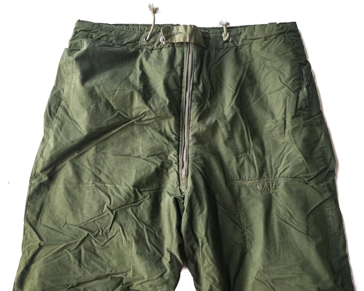 Pantaloni dell'esercito svedese autentico isolato OD Green Termal Pantaloni freddo
