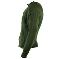 Genuino maglione militare svedese maglione verde grigio gigante con zip cardigan nuovo
