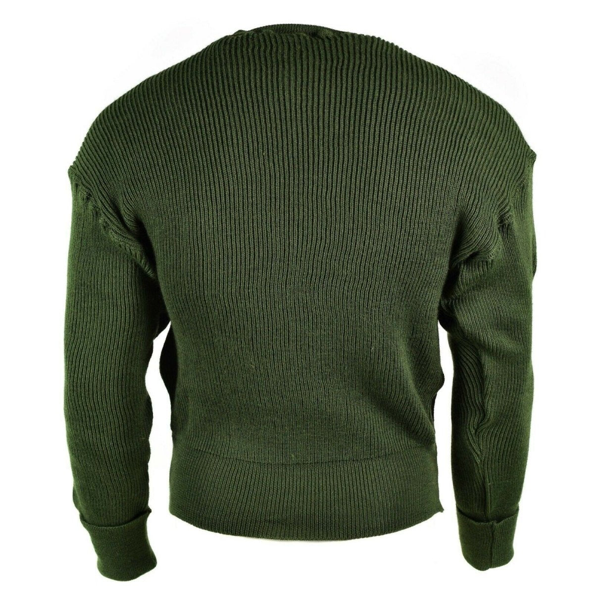 Genuino maglione militare svedese maglione verde grigio gigante con zip cardigan nuovo