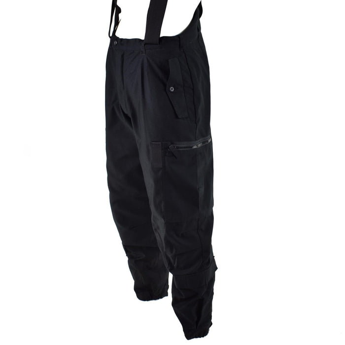 Pantaloni da cisterna termici originali svedesi m90 Pantaloni BDU neri con bretelle in generale NOVITÀ - GoMilitar