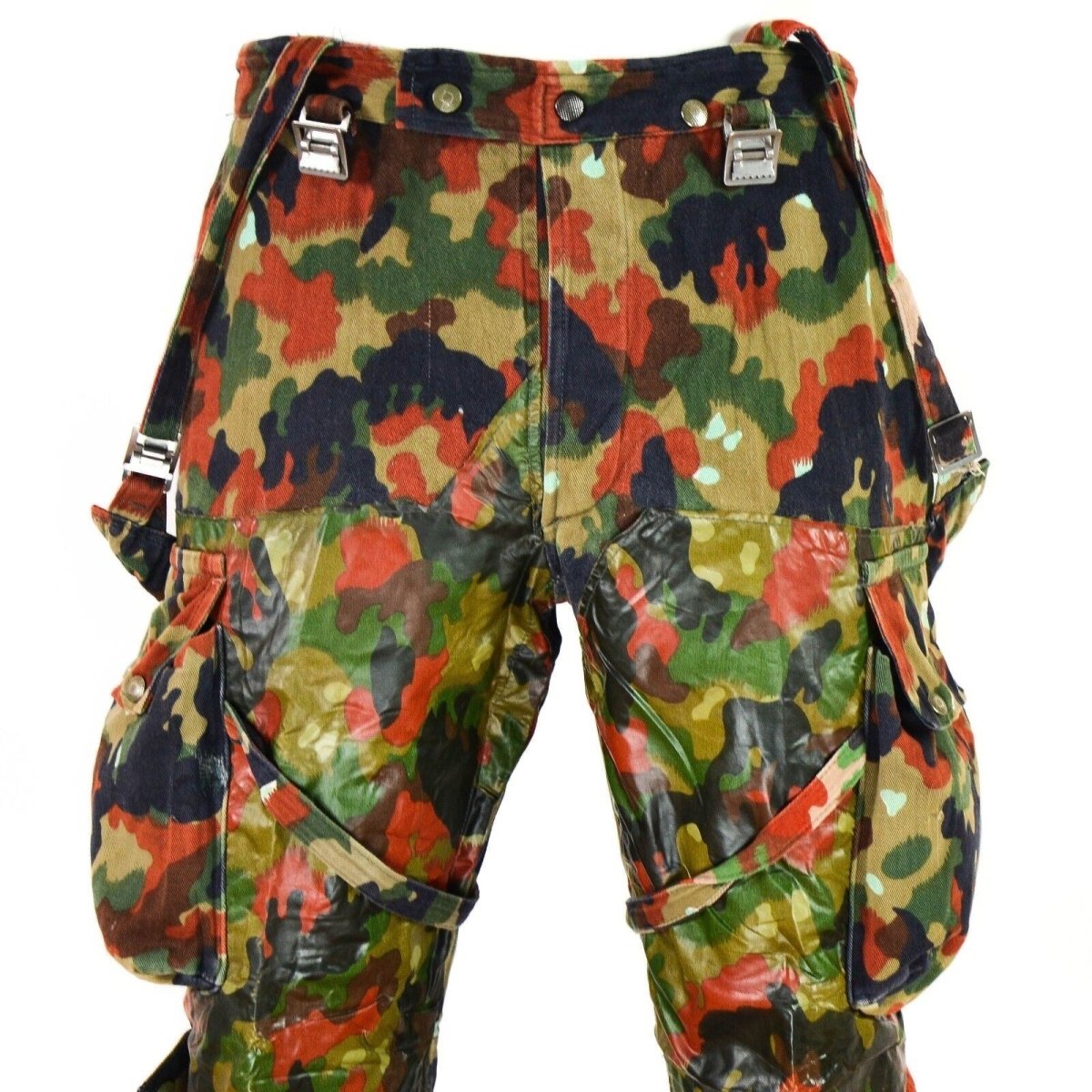 Cantaloni di campo dell'esercito svizzero autentici M70 Svizzera Combat Cami Sniper Pants