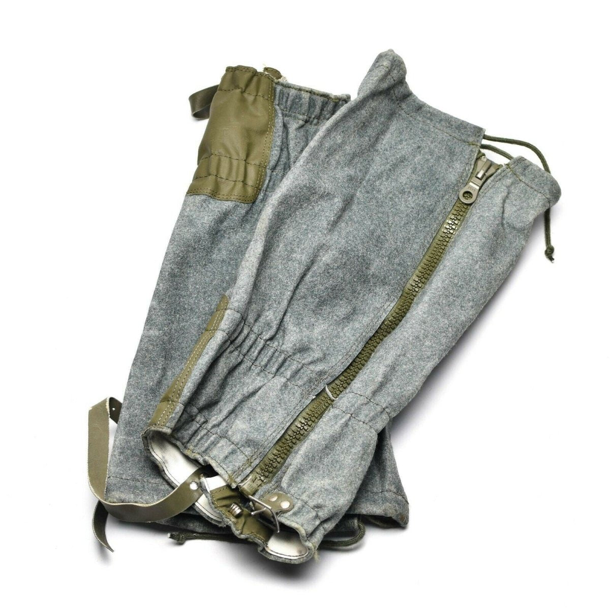 Gateter d'esercito svizzero autentici lana montagne grigie escursionistiche surplus militare