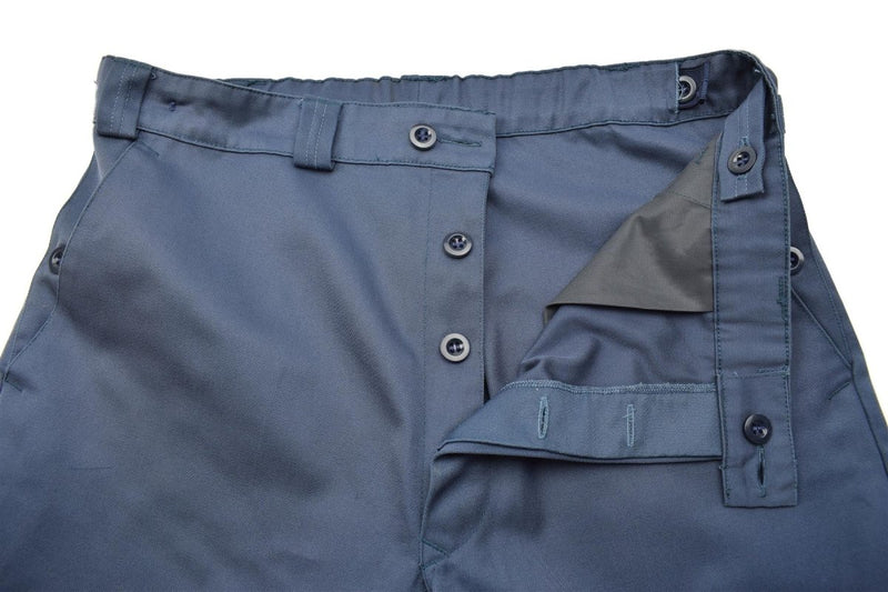 Cantaloni di protezione civile autentici Swiss Blue Pants Combat Svizzera New New