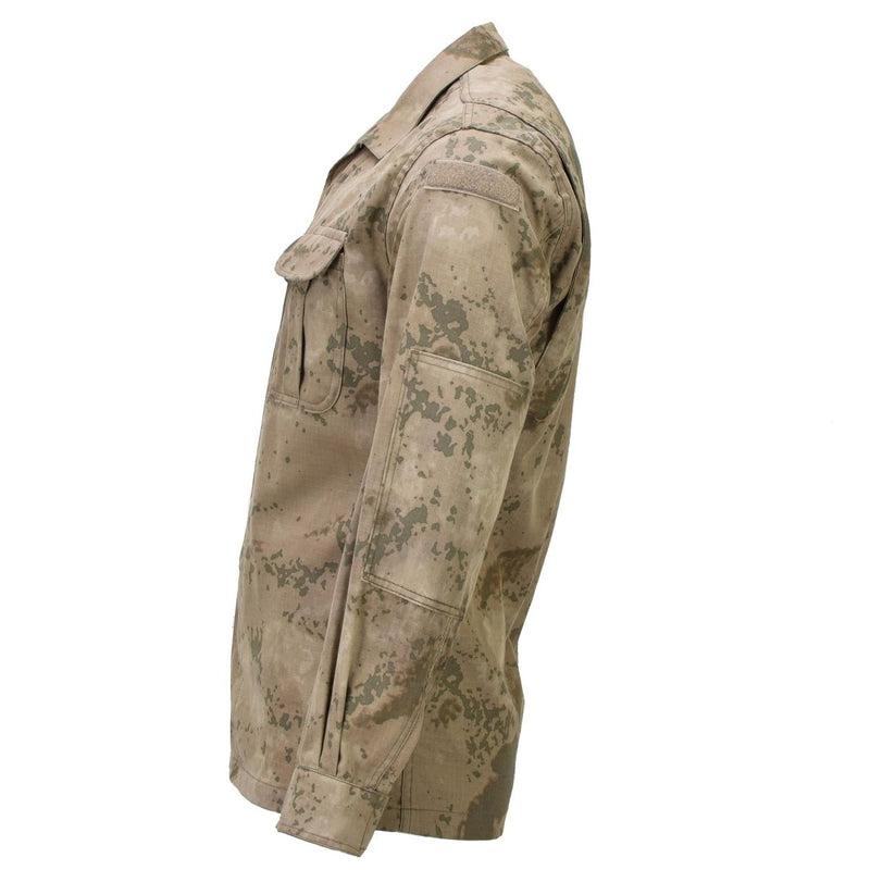 Genuine Turkish Army Uniform Jacket RipStop Reinforced Elbows M2018 Camo - GoMilitar